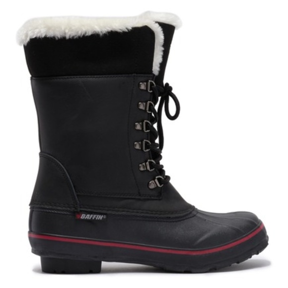 Baffin Mink Winter Leather Faux Fur Snow Boots - Picture 2 of 6